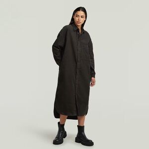 G-Star Raw Green Corduroy Shirtdress- oversized
